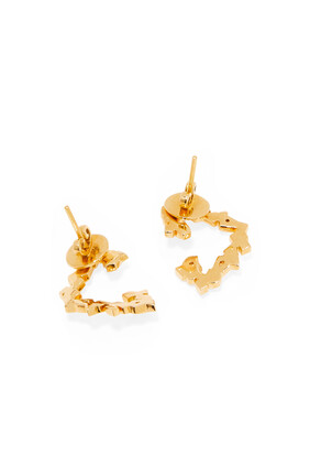 Al Hobb Earrings, 18K Gold